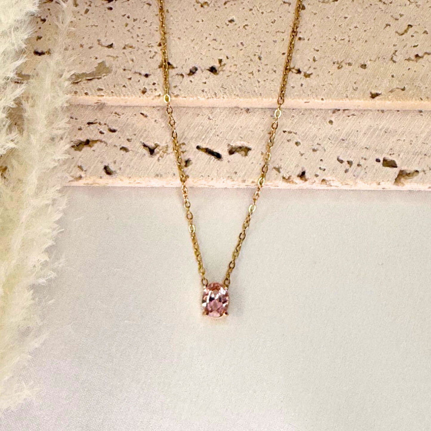 The Oval Solitaire Charm