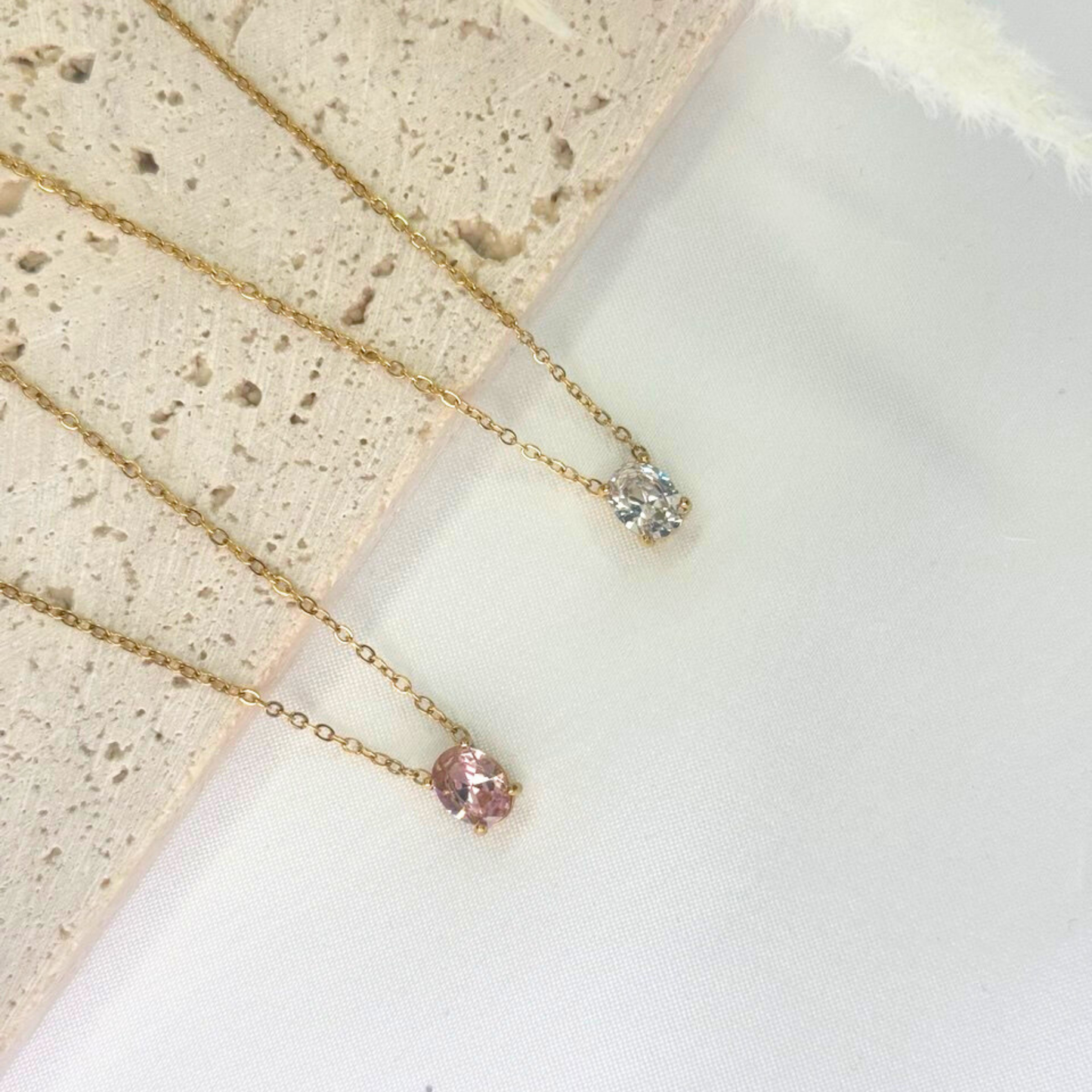 The Oval Solitaire Charm