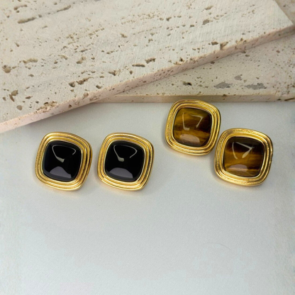 Cabochon Block Studs