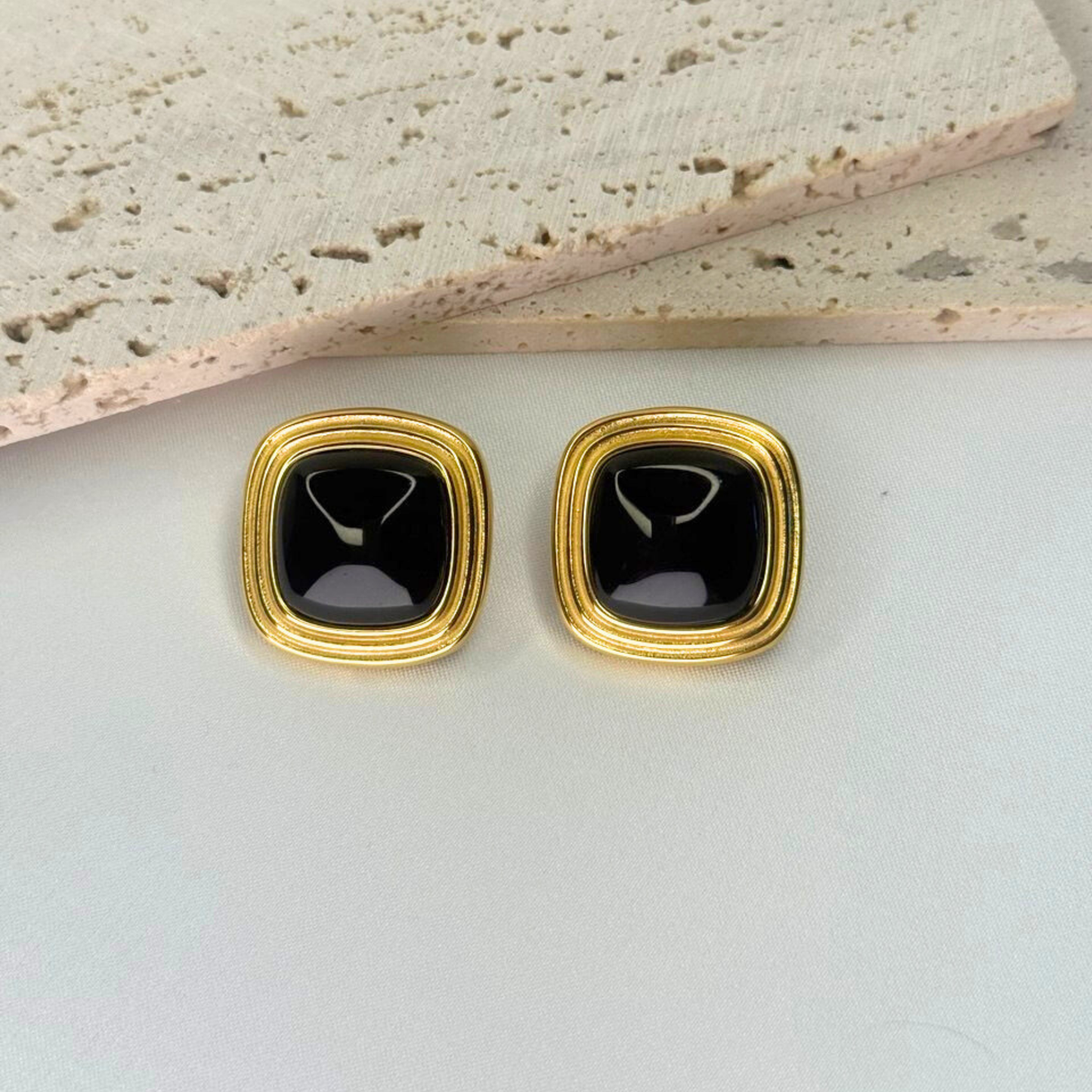 Cabochon Block Studs