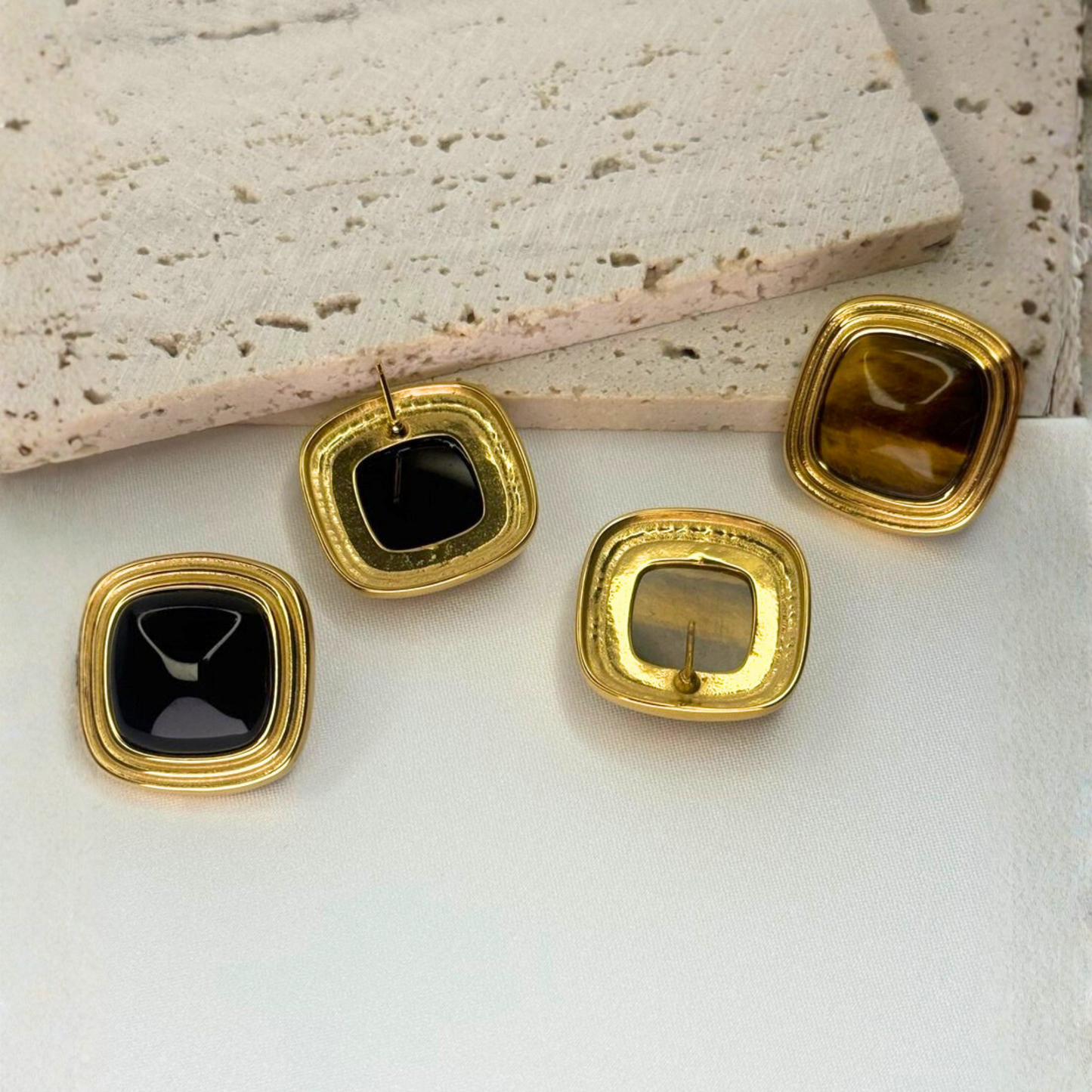 Cabochon Block Studs