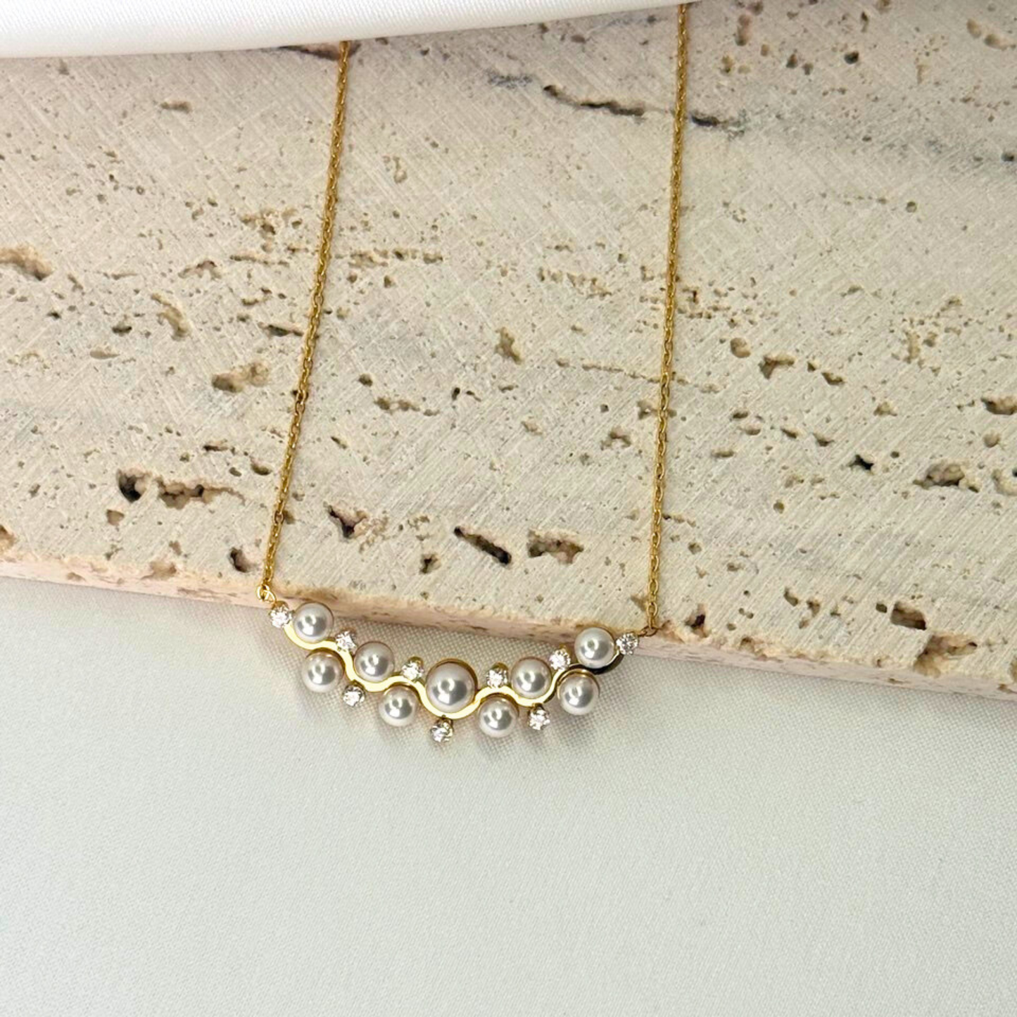 Pearl Wave Necklace
