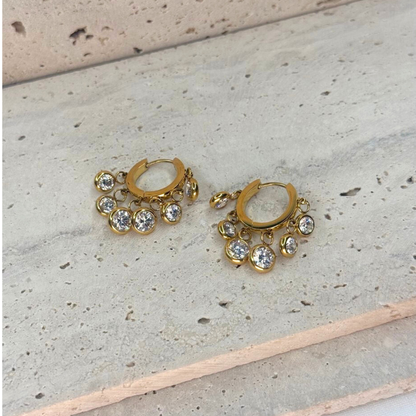 The Celestial Glint Hoops