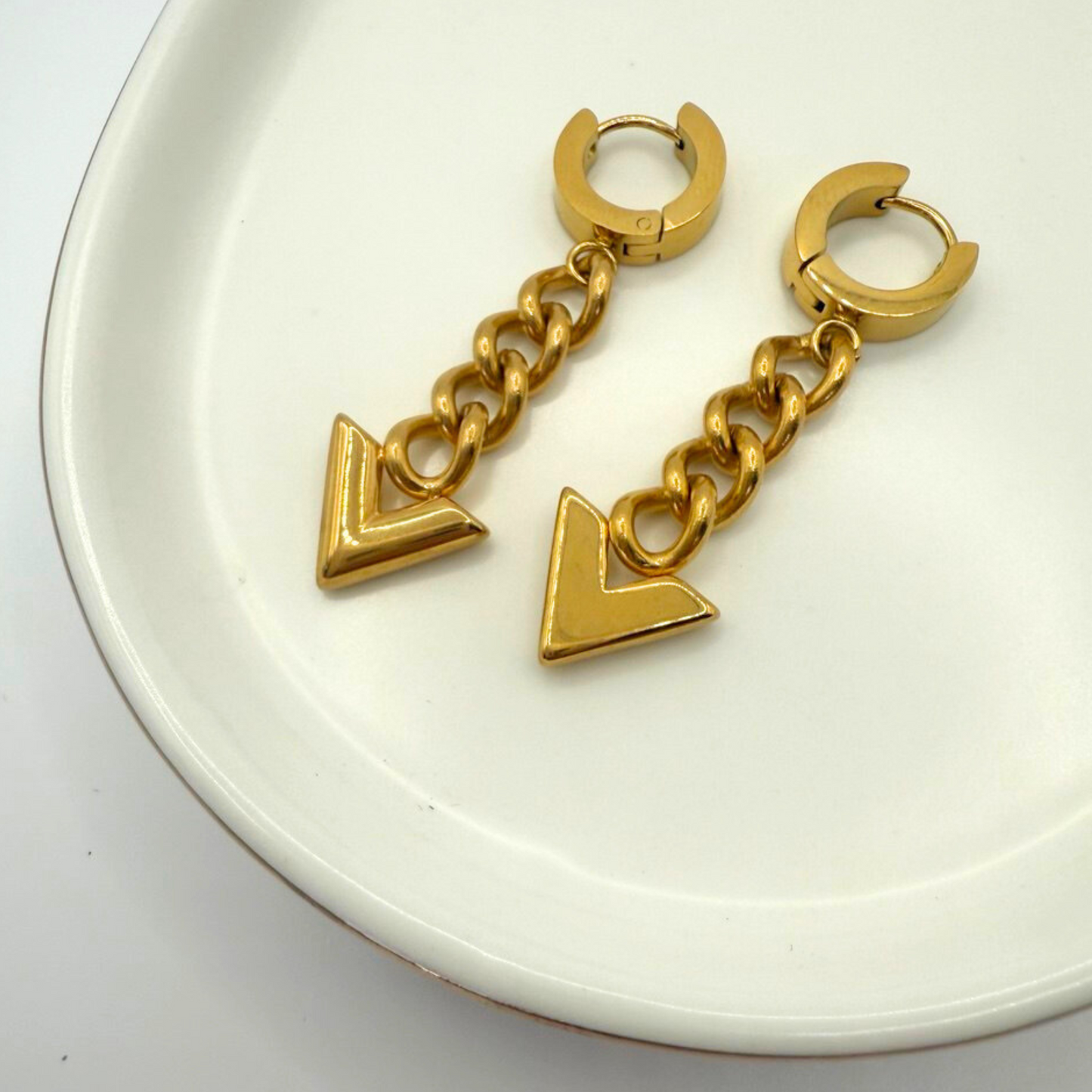V-Chain Earrings