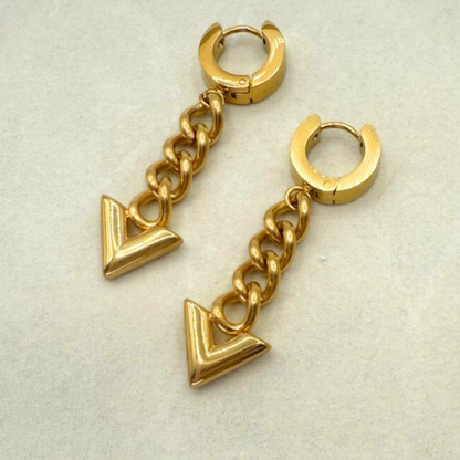 V-Chain Earrings