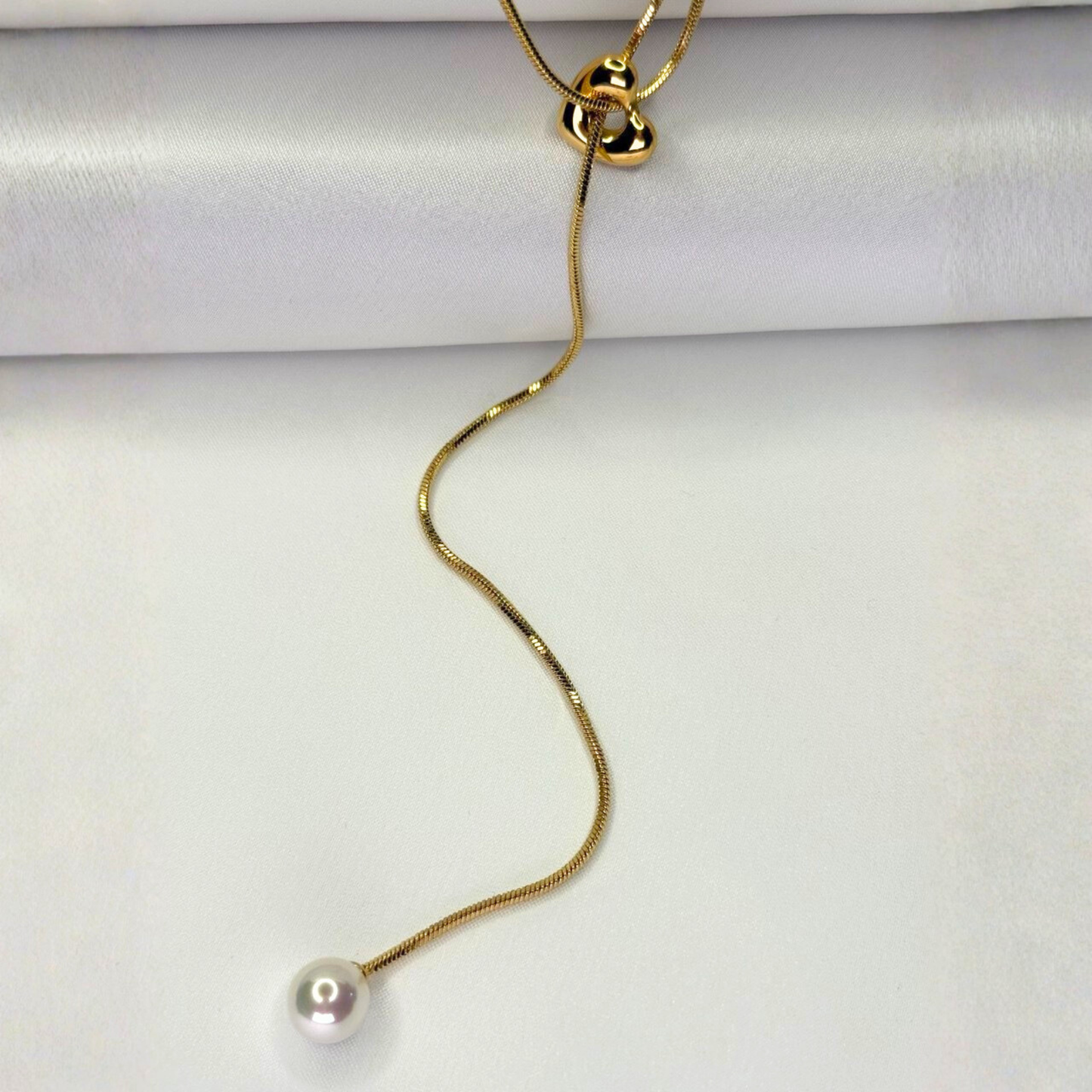 Pearl Drop Lariat