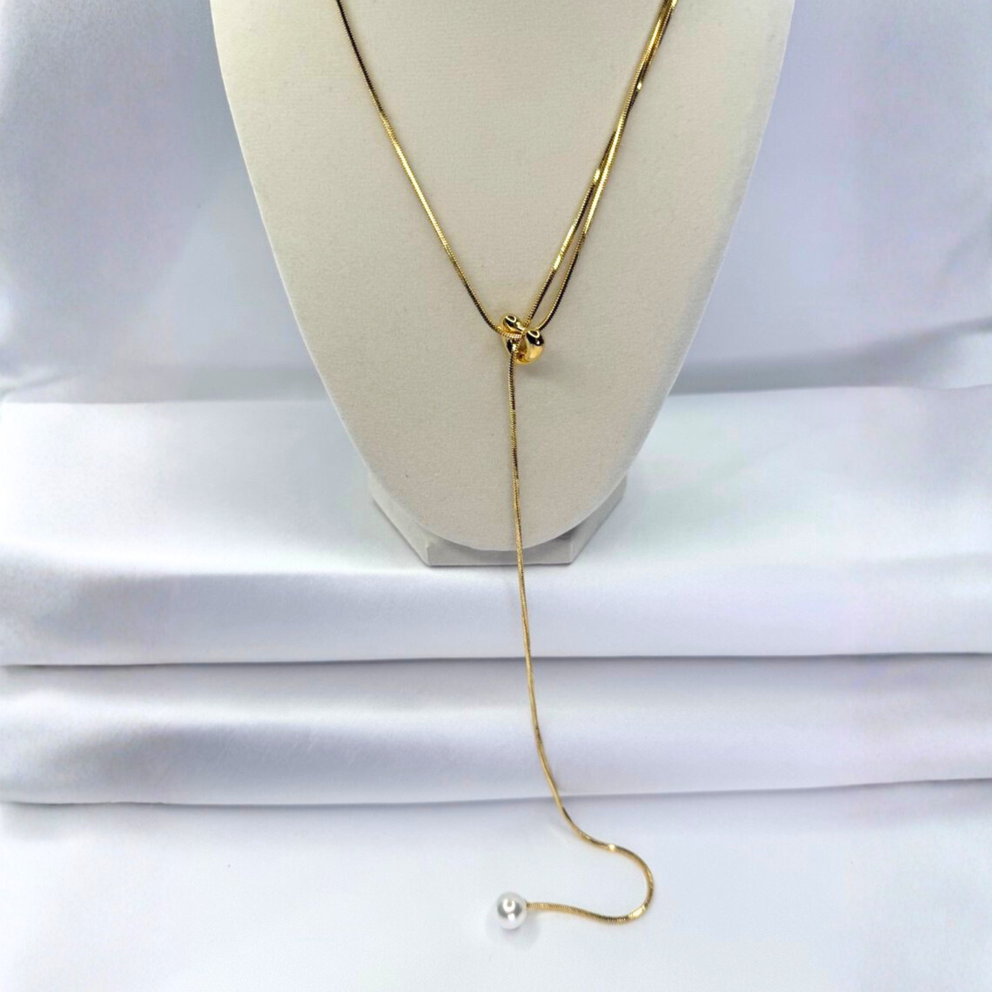 Pearl Drop Lariat