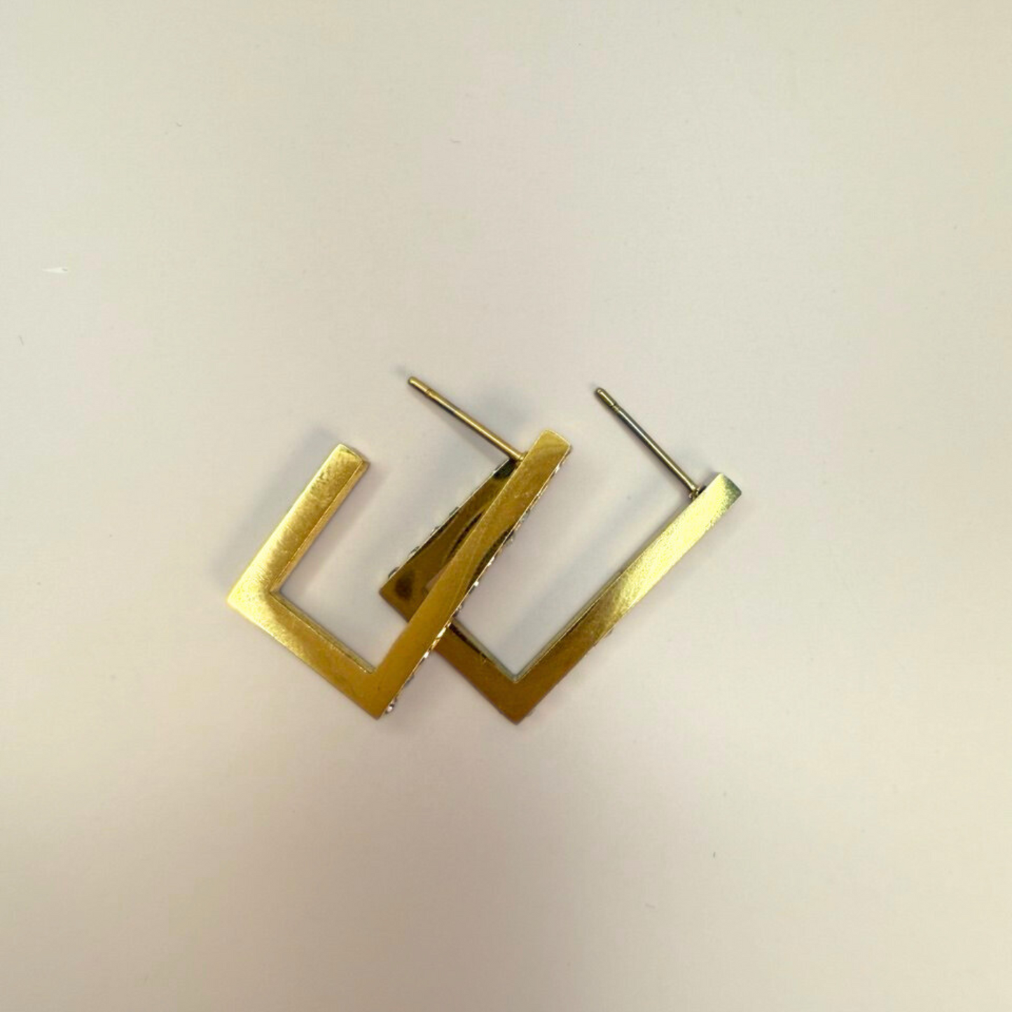 Crystal Square Studs