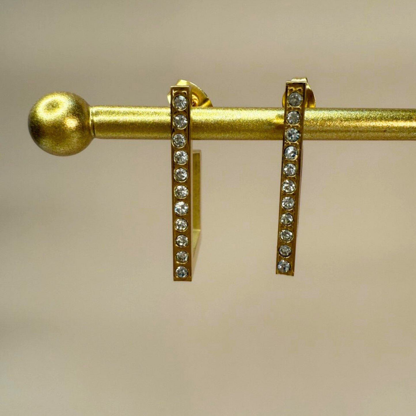 Crystal Square Studs