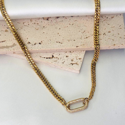 Diamond Cut Link Necklace