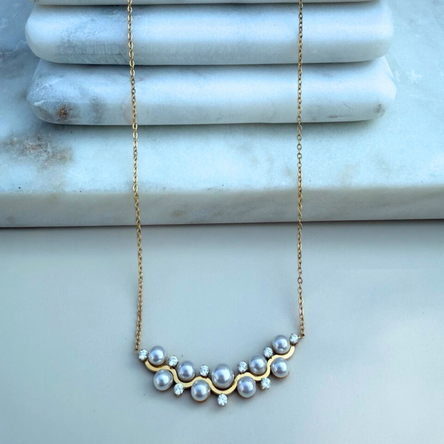 Pearl Wave Necklace