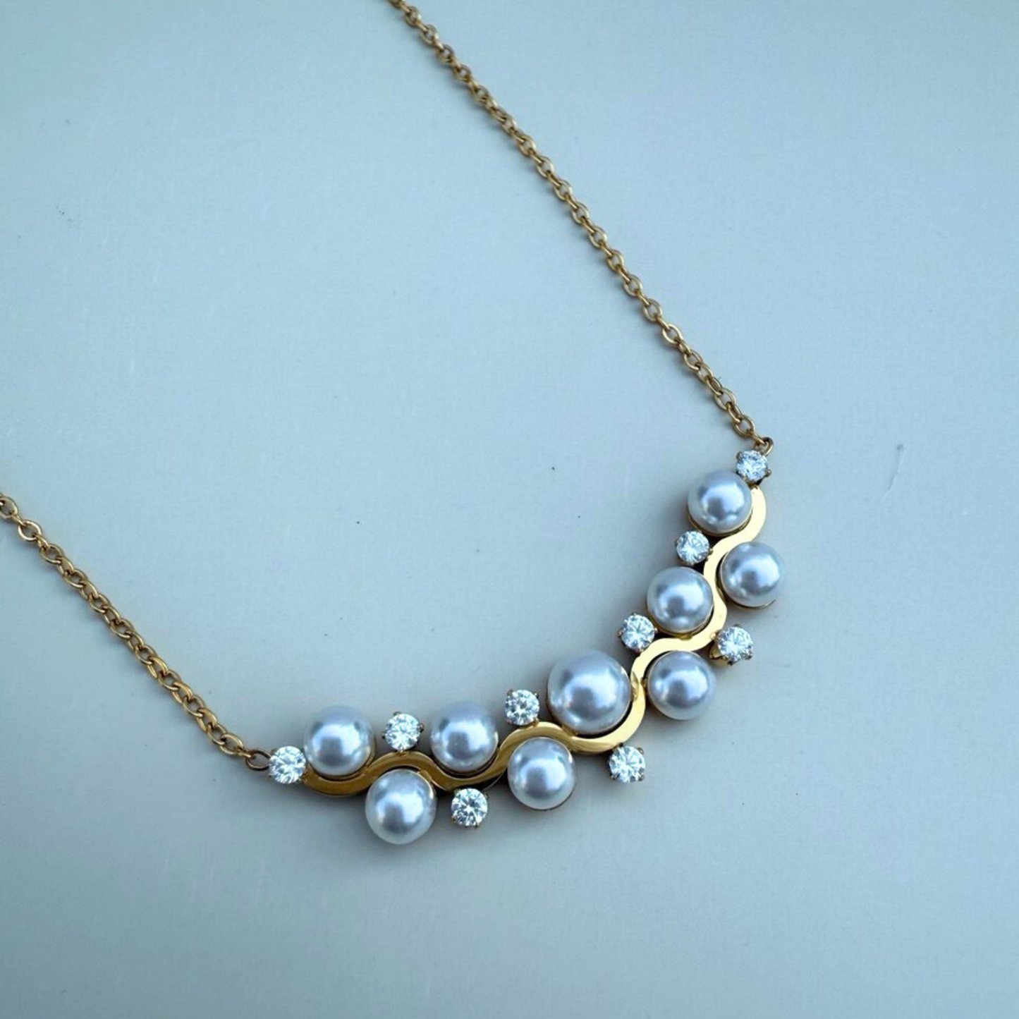 Pearl Wave Necklace