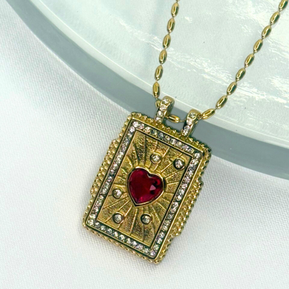 The Lovers' Card Pendant